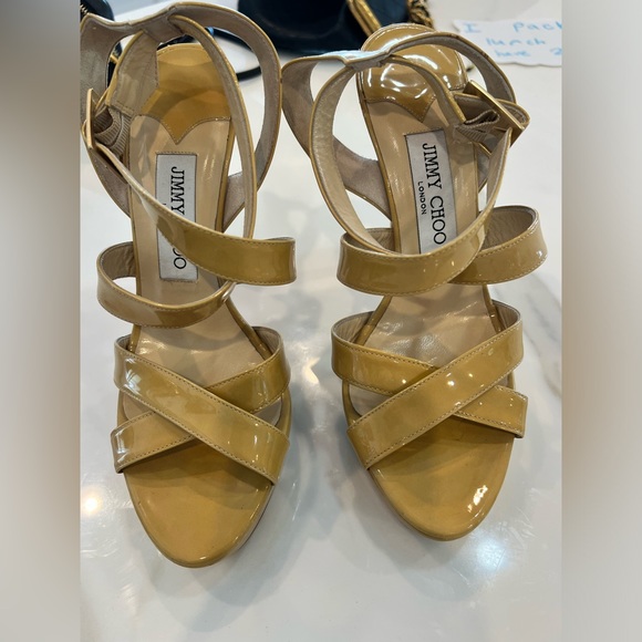 Jimmy Choo Patent Leather Sandals - Picture 3 of 14